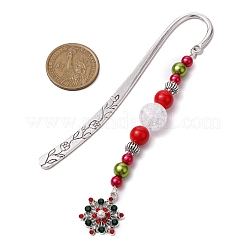 Christmas Theme Alloy Hook Bookmarks&nbsp;AJEW-JK00336
