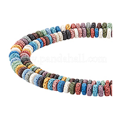 2 Strands 2 Styles Natural Lava Rock Beads Strands&nbsp;G-PH0002-52