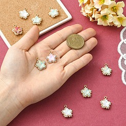 10Pcs Alloy Glass Pendants&nbsp;FIND-YW0010-02