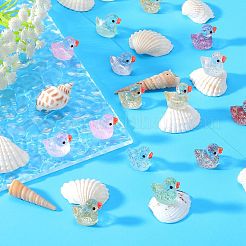 120Pcs 12 Colors Mini Resin Sequins Duck Home Display Decorations&nbsp;RESI-SZ0003-32