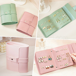 1Pc PU Imitation Leather Earring Storage Bags&nbsp;EDIS-BBC0001-01B