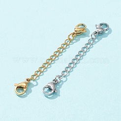 6 Strand 6 Style 304 Stainless Steel Curb Chain Extender&nbsp;STAS-FS0001-30