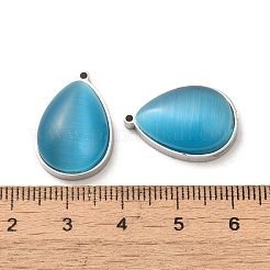 304 Stainless Steel Pendants&nbsp;STAS-L022-045P-03