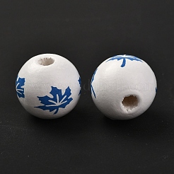 Wood European Beads&nbsp;WOOD-G006-01G