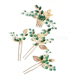 Alloy Hair Forks & Hair Combs Set&nbsp;PW-WG8F762-01