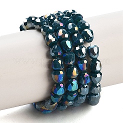 Electroplate Glass Beads Strands&nbsp;EGLA-D030-P4mm-B04