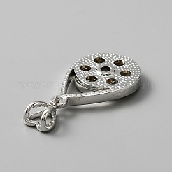 Alloy Hang Snap Base Pendants&nbsp;FIND-WH0145-78