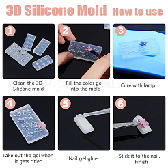 4Pcs 4 Styles 3D Silicone Molds&nbsp;MRMJ-FH0001-50