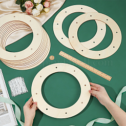 12pcs Unfinished Wood Craft Pendants&nbsp;DIY-OC0016-10A