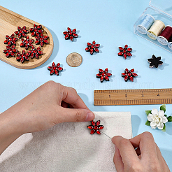 16Pcs Glass Sew On Patches&nbsp;PATC-FG0003-86B