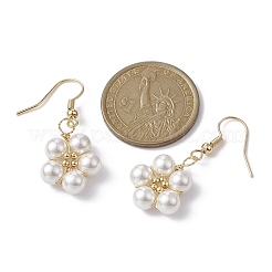Shell Pearl Flower Dangle Earrings&nbsp;EJEW-JE05329