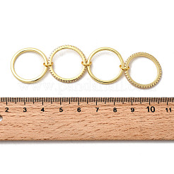 Brass Micro Pave Cubic Zirconia Finger Rings&nbsp;RJEW-P166-11G