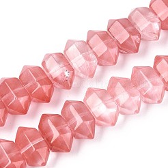 Cherry Quartz Glass Beads Strands&nbsp;G-T142-60