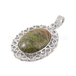 Natural Unakite Pendants&nbsp;G-A226-03P-03