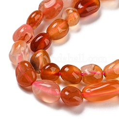 Natural Red Agate Beads Strands&nbsp;G-P497-01A-11