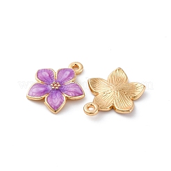 Zinc Alloy Enamel Pendants&nbsp;PALLOY-I124-10G