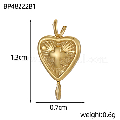304 Stainless Steel Connector Charms&nbsp;STAS-OY007-26G