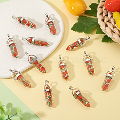 12Pcs Fruit Theme Epoxy Resin Pendants&nbsp;RESI-TA0004-99C