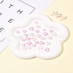200Pcs 5 Styles Transparent Acrylic Beads&nbsp;TACR-FS0001-54A