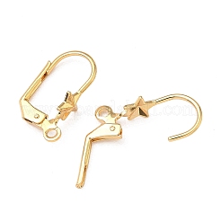 SHEGRACE Brass Leverback Earring Findings&nbsp;XGR0068G-49G