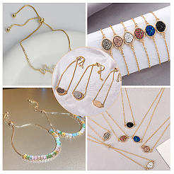 10Pcs Adjustable 304 Stainless Steel Cable Chain Slider Bracelet/Bolo Bracelets Making&nbsp;AJEW-BBC0002-12