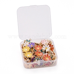 120Pcs 12 Styles Alloy Enamel Pendants&nbsp;ENAM-LS0001-23LG