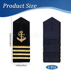 Polyester Fiber Sailor Epaulettes&nbsp;AJEW-WH20006-121B