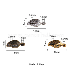 Tibetan Style Alloy Charms&nbsp;TIBEP-CJ0001-14