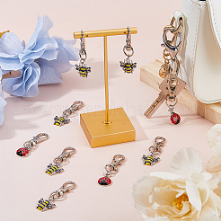 20Pcs 2 Style Alloy Enamel Insects Pendant Decorations&nbsp;HJEW-FH00261