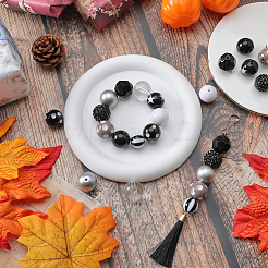50Pcs 10 Style Halloween Theme Acrylic Beads&nbsp;SACR-SC0001-20