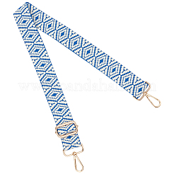 Rhombus Pattern Nylon Canvas Handbag Webbing Bag Straps&nbsp;FIND-CN0002-38B