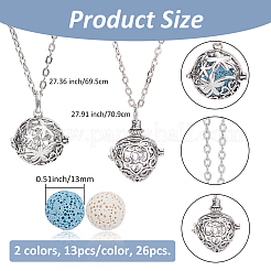 DIY Diffuser Necklace Making Kits&nbsp;DIY-FH0007-95