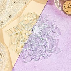Transparent Glass Cabochons&nbsp;GLAA-FG0001-02