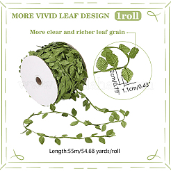 PU Leather Fabric Lace Ribbon&nbsp;DIY-WH0580-81