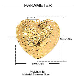 304 Stainless Steel Pendants&nbsp;STAS-OY011-67G