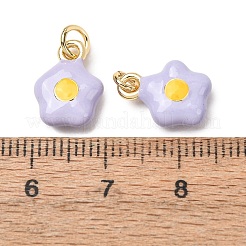 Brass Enamel Pendants&nbsp;LS-KK-CJC21A4-01G-01-RS