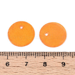 Spray Painted Natural Capiz Shell Disc Charms&nbsp;BSHE-T014-02B