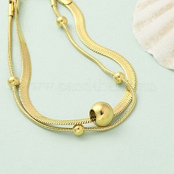 304 Stainless Steel Chain Bracelets&nbsp;BJEW-C084-08G