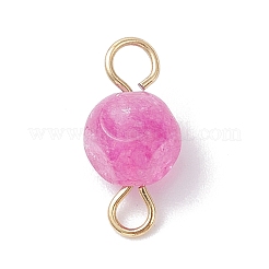 Natural Colorful Tourmaline Dice Connector Charms&nbsp;PALLOY-JF04323-02