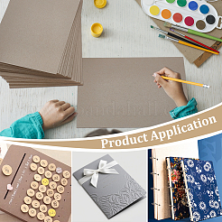 10Pcs Drawing & Painting Blank Cardboard Boards&nbsp;AJEW-WH0248-949B