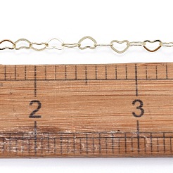 Brass Heart Link Chains&nbsp;CHC-G005-27G