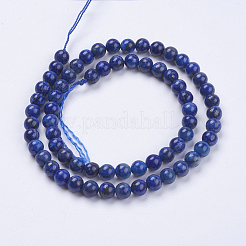 Natural Lapis Lazuli(Filled Color Glue) Beads Strands&nbsp;G-K269-01-6mm
