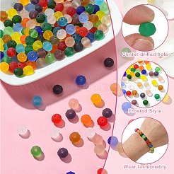 720Pcs 24 Colors Transparent Glass Beads Sets&nbsp;EGLA-YW0003-12