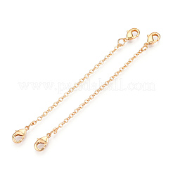 Brass Cable Chain Chain Extender&nbsp;KK-ZX024-37G-E
