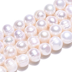 Natural Cultured Freshwater Pearl Beads Strands&nbsp;X-PEAR-N013-17N-01