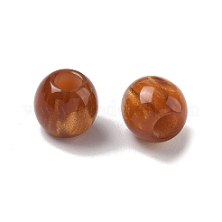 Opaque Resin European Beads&nbsp;RESI-F073-15