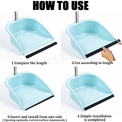 2Pcs Adhesive Plastic Dustpan Edges&nbsp;FIND-WH0421-62B