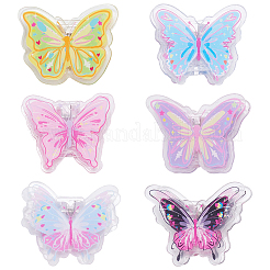 6Pcs 6 Styles Acrylic Binder Paper Clips&nbsp;AJEW-SP0004-43