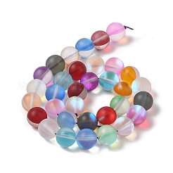 Electroplated Synthetic Moonstone Beads Strands&nbsp;G-C131-B01-04