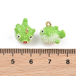 Alloy Enamel Pendants&nbsp;AL-CBA8C77-03G-05